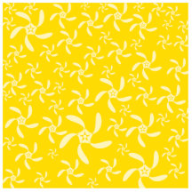 Summer Floral Design. Sunny Yellow. Photo Cut Outs