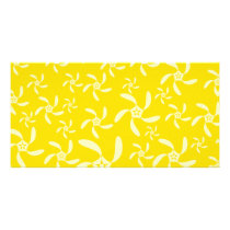 Summer Floral Design. Sunny Yellow. Picture Card