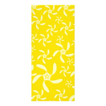Summer Floral Design. Sunny Yellow. Personalized Rack Card