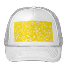 Summer Floral Design. Sunny Yellow. Trucker Hats