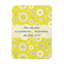 Summer floral yellow Magnet