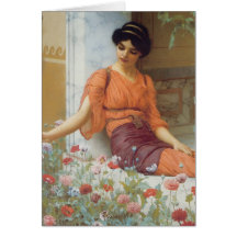 Summer Flowers by John William Godward Card