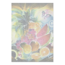 Summer Fruits Silk Art Painting Business Card
