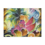 Summer Fruits Silk Art Painting Postcards
