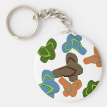 Summer Fun Flip Flops Key Chain