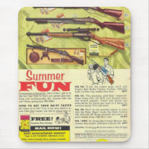 Summer Fun Gun Mouse Pads