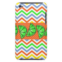 Summer Fun Limes Chevron Polka Dot Novelty Gifts Barely There iPod Covers