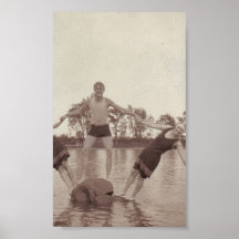 Summer Fun Vintage Photo Print