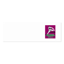 Summer Games 2012 Track and Field Hurdles Business Card Templates