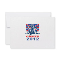 Summer Games 2012 Track and Field Hurdles Custom Invites