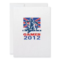 Summer Games 2012 Track and Field Hurdles Personalized Announcement