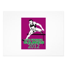 Summer Games 2012 Track and Field Hurdles Custom Announcement