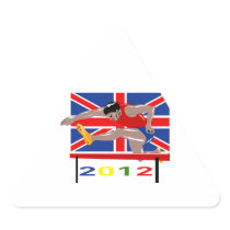Summer Games 2012 Track and Field Hurdles Stickers