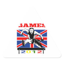 Summer Games 2012 Track and Field Hurdles Stickers