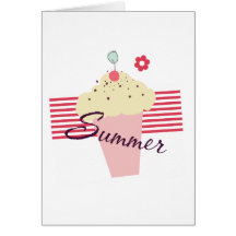 Summer Ice Cream Cone Greeting Card