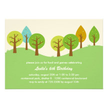 Summer Landscape Birthday Party Invitation
