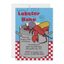 Summer Lobster Bake Cookout Invitation