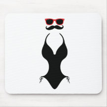 Summer Moustache Mousepad