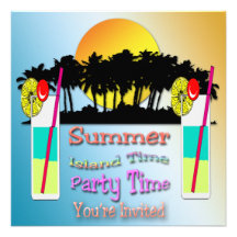 Summer - Party Time Invitation