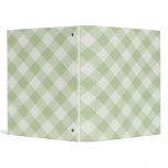 Summer Picnic Gingham Checkered Tablecloth: Green Vinyl Binders