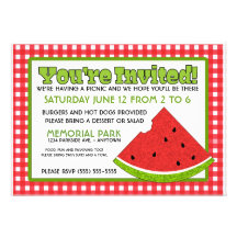 Summer Picnic Personalized Invitation