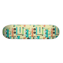 Summer Retro Wheels Scooters Cars Wagons Trucks Skate Board