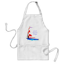 Summer Sailboat Fun Apron