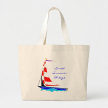 Summer Sailboat Fun Beach Bag