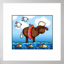 summer sheep poster