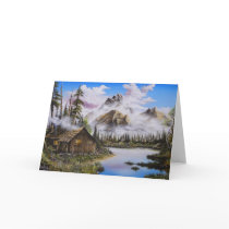 Summer Solitude Oil painting by David Paul Greeting Cards