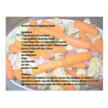 Summer Steamed Vegetable Recipe 2 Postcard