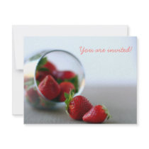 Summer Strawberry Collection Custom Announcements