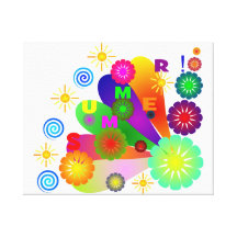 Summer Stretched Canvas Print
