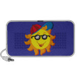 Summer Sun in Ballcap & Sunglasses Portable Speaker