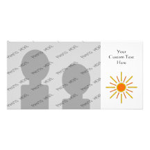 Summer sun. Yellow and orange. Photo Greeting Card