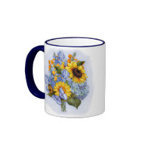 Summer Sunflower Bouquet Mugs