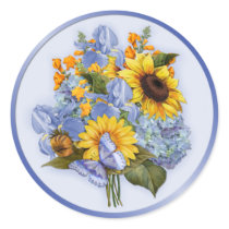 Summer Sunflower Bouquet Stickers