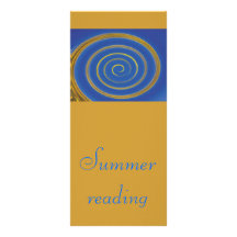 Summer Swirl Bookmark Rack Card Design