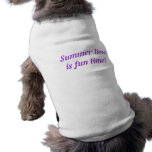 Summer time is fun time dog t shirt