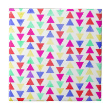 summer triangles ceramic tile
