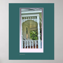 Summer Victorian Porch Poster