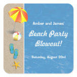 Summertime at the Beach Party Sticker