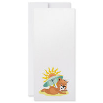 Summertime Beach Fun Bear Custom Rack Cards