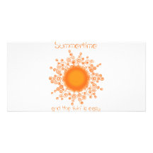 summertime custom photo card