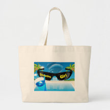 Summertime Girl Canvas Bag
