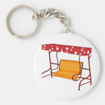 Summertime Patio Glider Seating Keychains