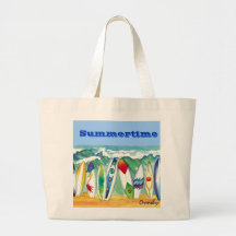 Summertime- tote canvas bag
