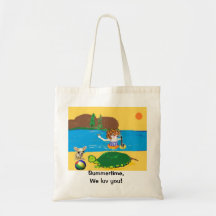 Summertime,We luv you! Canvas Bags