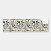 Sumo Ukiyoe Bumper Sticker