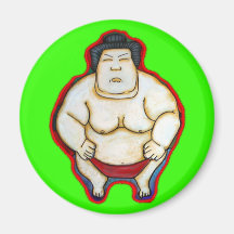 Sumo Wrestler Fridge Magnet
